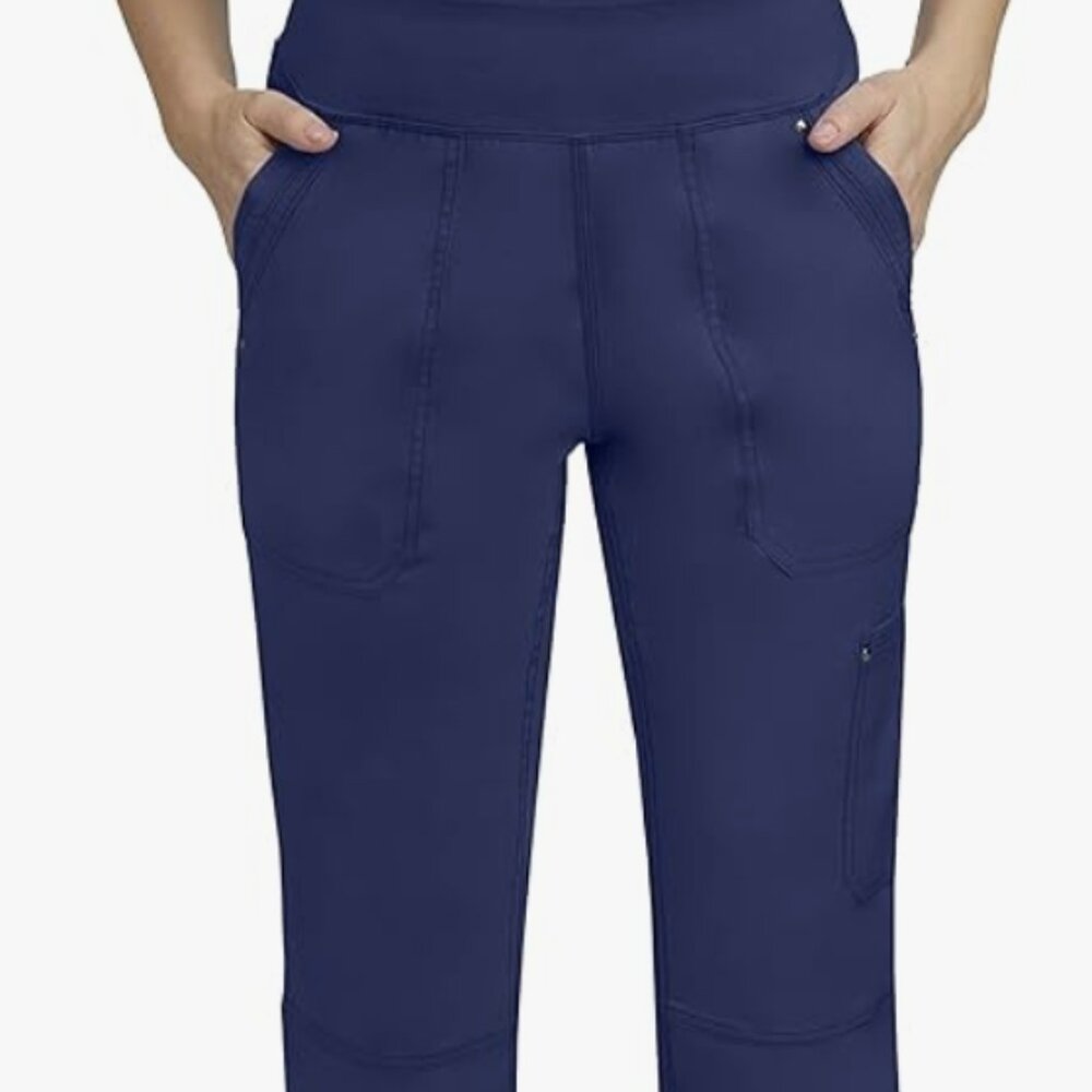 Healing Hands Women's Scrub Pant Cargo Bottoms in Navy size XLP (3 pairs)